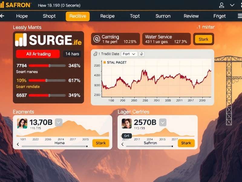 Surge Saffron trading interface